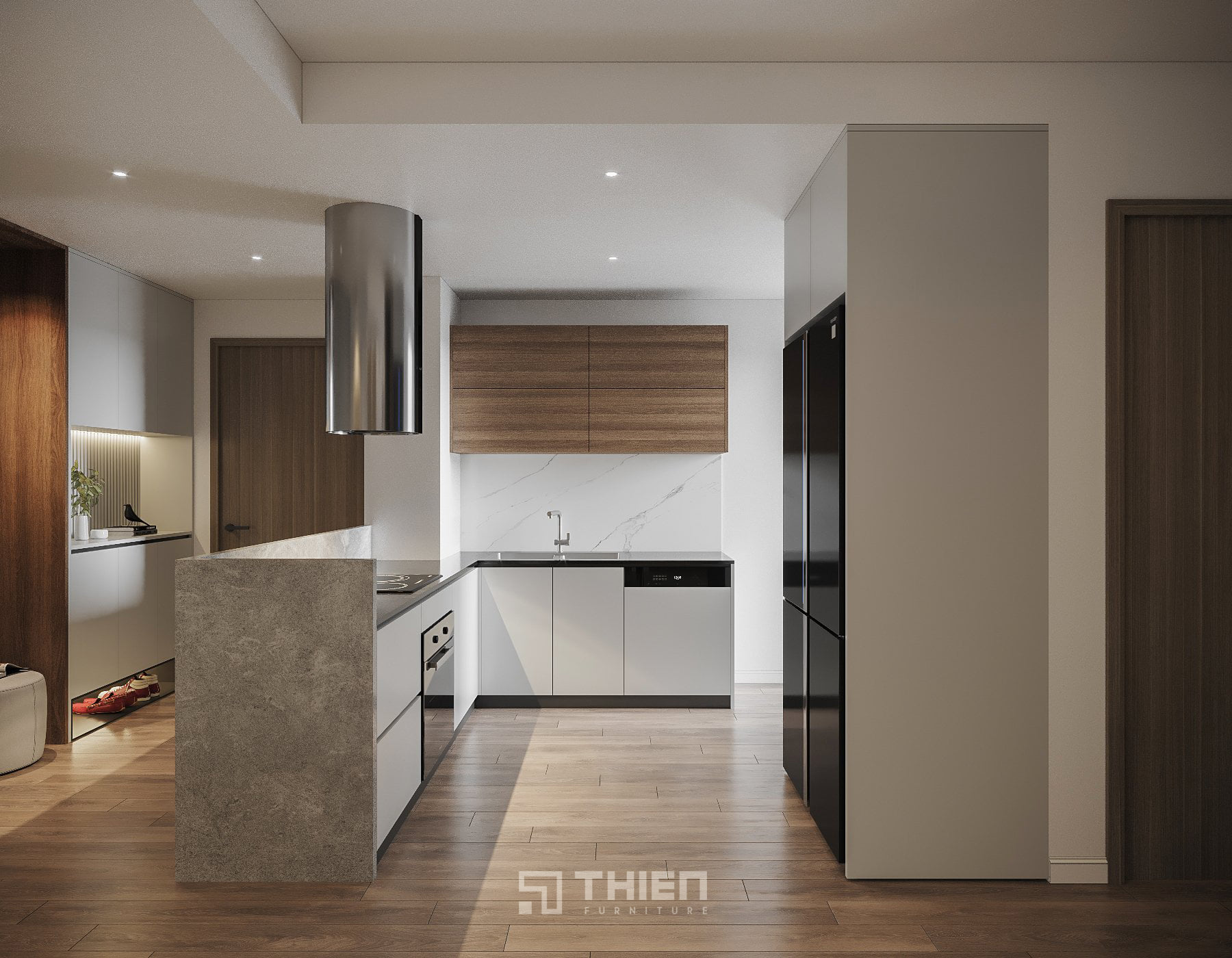 Bếp Chữ L Tối Ưu Công Năng Cho Căn Hộ TBT139